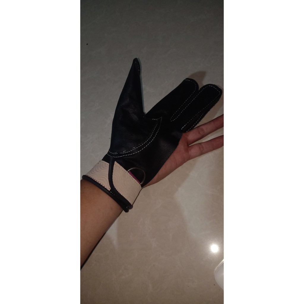 Găng tay 3 ngón cao cấp huấn luyện chim săn mồi chim ưng chim căt và chim săn dòng lượn