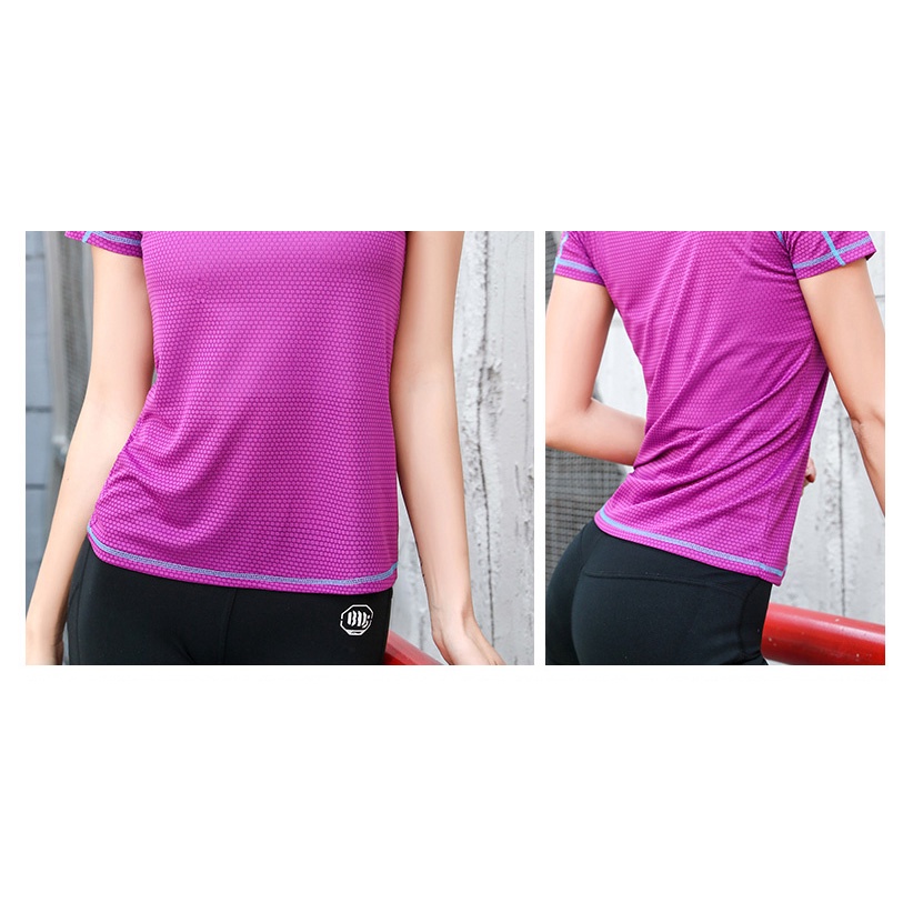 Ready Stock Adidas T-shirt Women Yoga Fitness Clothes Quick-drying Casual Sports T-shirt Women