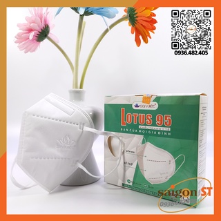 Hộp 10 cái, Khẩu trang y tế Sen Việt 5 lớp Lotus 95, khautrang senviet N95 cao cấp, kháng khuẩn chống bụi hợp thời trang