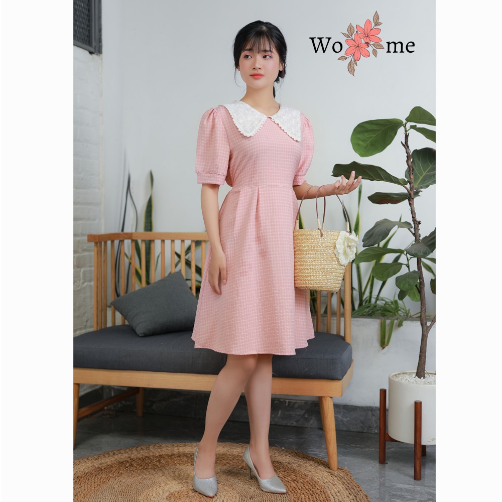 Váy đầm babydoll dáng dài xoè cổ vạt đi chất mát dự tiệc, đi làm, đi chơi hàng cao cấp VCV