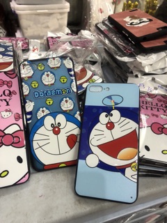 Ốp lưng iPhone 7 plus, 8plus kitty doremon bóng