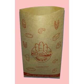 100 Túi giấy đựng bánh mì