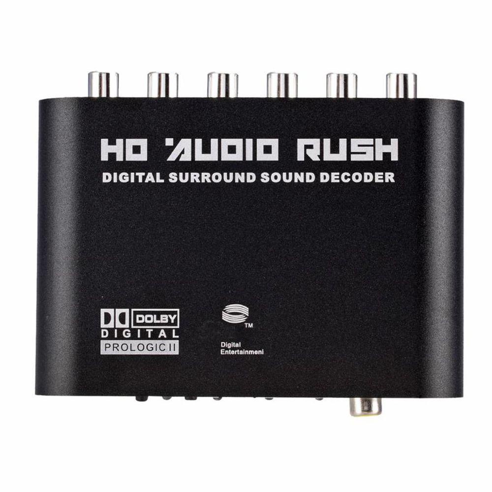 1 Bộ Chuyển Đổi Âm Thanh DVD SPDIF Coaxial AUX 3.5mm Sang 6RCA 5.1 5.1 Kênh HD AC3