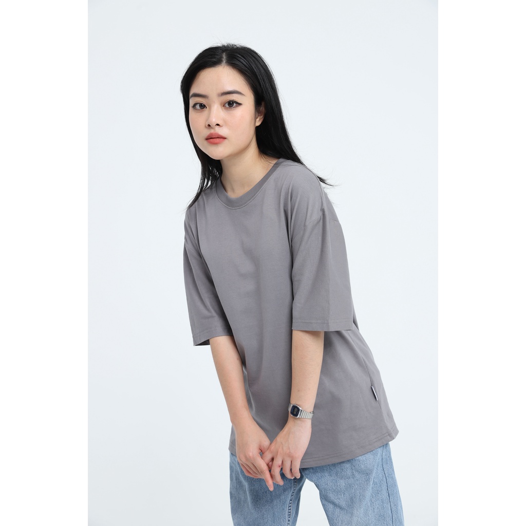 Áo thun trắng trơn tay lỡ form rộng đẹp oversize, áo phông trắng nữ tay lỡ hàn quốc cotton ATT01 Miucho basic tee