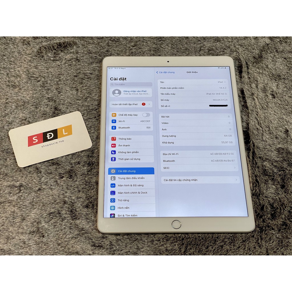 Máy tính bảng Apple iPad Air 3 2019 dung lượng 64GB WIFI bản KHÔNG VÂN TAY | WebRaoVat - webraovat.net.vn