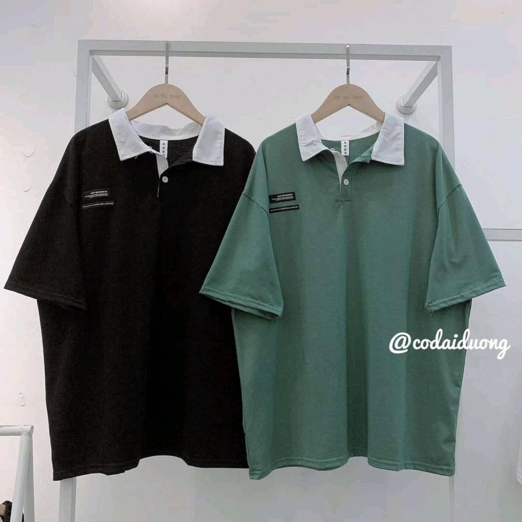 Áo thun POLO nữ tay lỡ có cổ phông form rộng freesize unisex mặc đi học, cặp, nhóm, lớp in hình DỄ THƯƠNG M700 | WebRaoVat - webraovat.net.vn