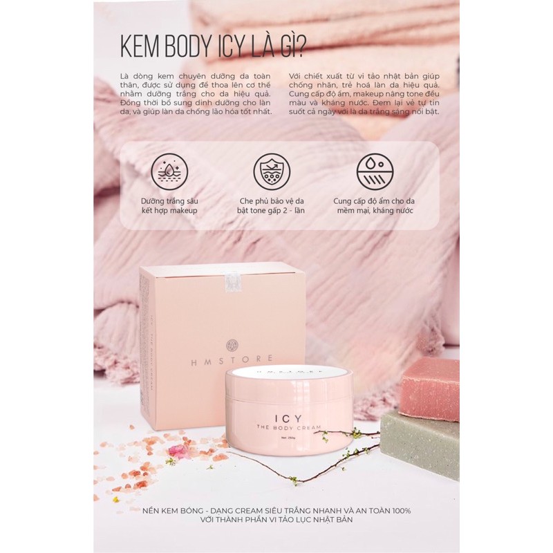 BODY ICY CHIẾT XUẤT VI TẢO LỤC NHẬT BẢN HM STORE
