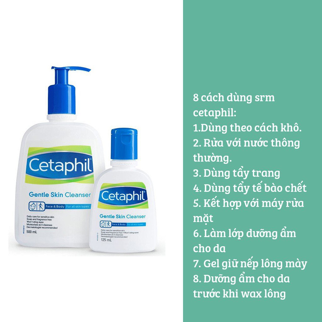 Sữa Rửa Mặt Cetaphil Gentle Skin Cleanser 500ml - Cam kết hàng chính hãng