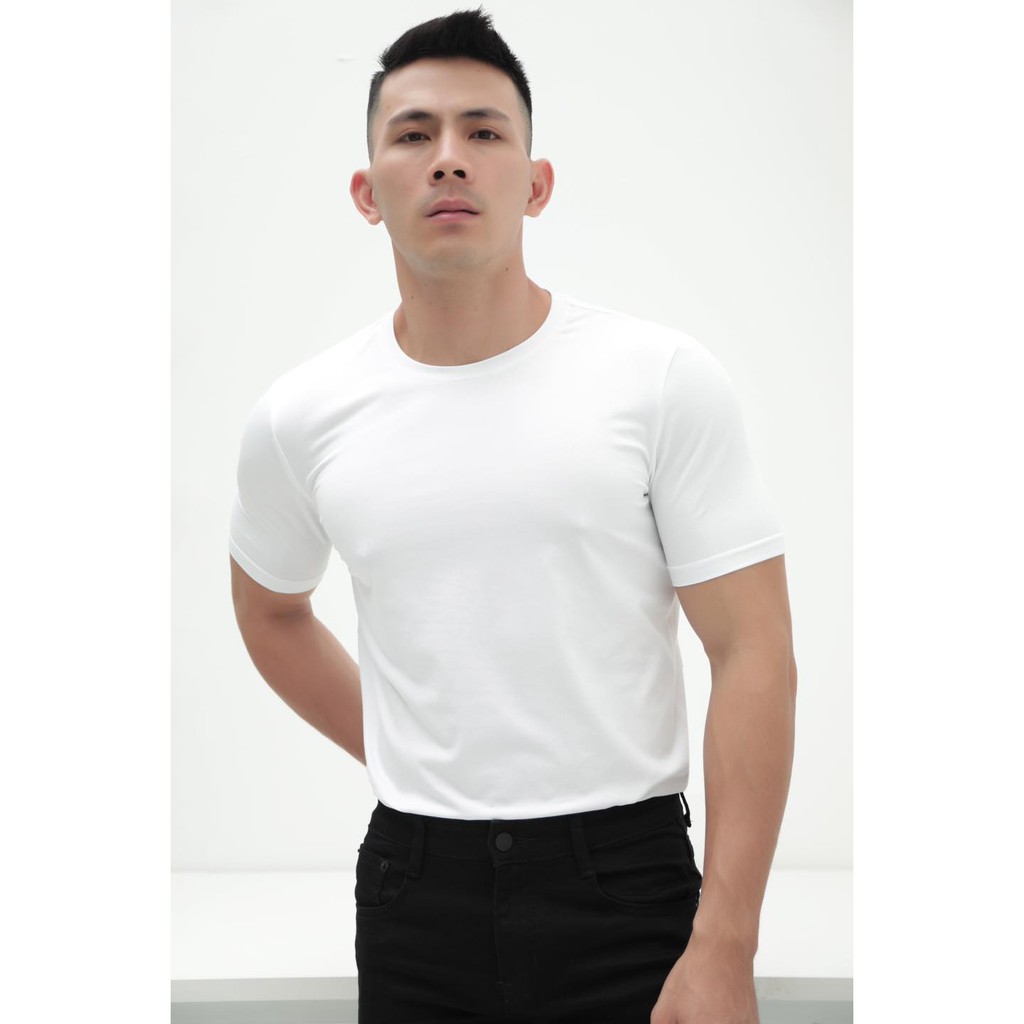 A/G Áo Thun Nam Cổ Tròn Nhiều Màu Phom Slimfit, Chất Liệu Cotton Thoáng Mát Trẻ Trung Đơn Giản