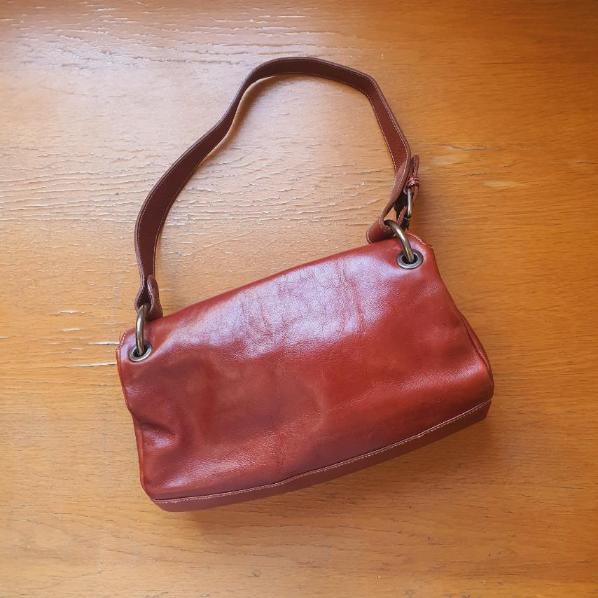 Túi đeo vai da thật vintage. Hiệu Evergreen. Made in Spain - em và nắng