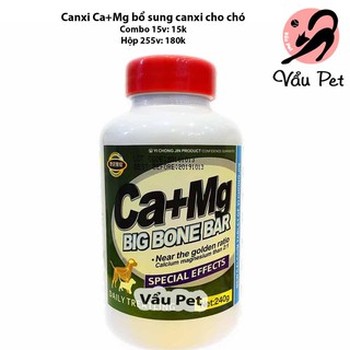 Viên Nhai Giúp Bổ Sung canxi + magie cho chó mèo Ca+Mg [combo 15 viên]