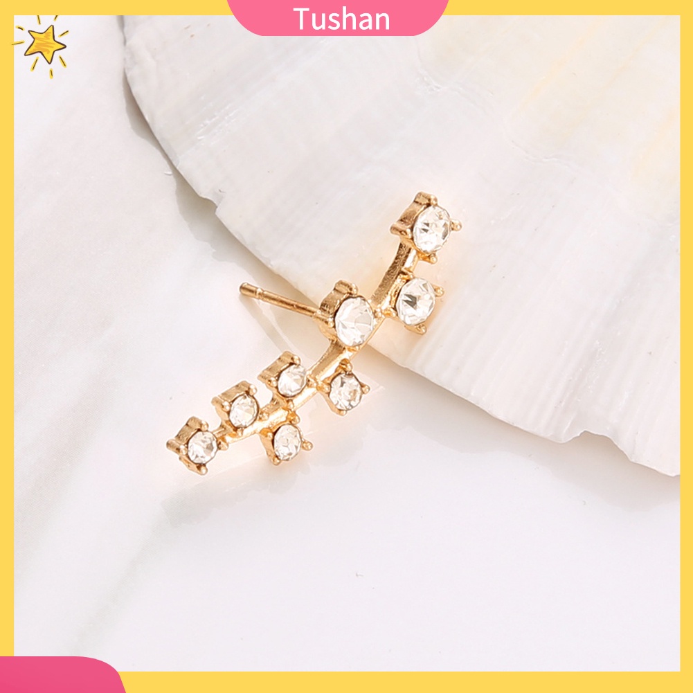 Bông tai đính đá lung linh xinh xắn hợp thời trang cho nữ