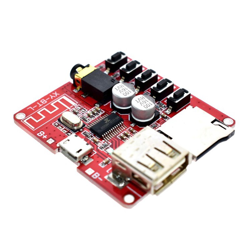 Lossless Bluetooth Audio Receiver Board USB TF Card Slot DIY Decoding Modified MP3 Module for Car Speaker Audio Amplifier