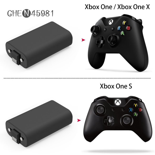 Bộ Sạc Pin 1200mah Cho Điều Khiển Chơi Game Xbox One / Xbox One X / Xbox One S
