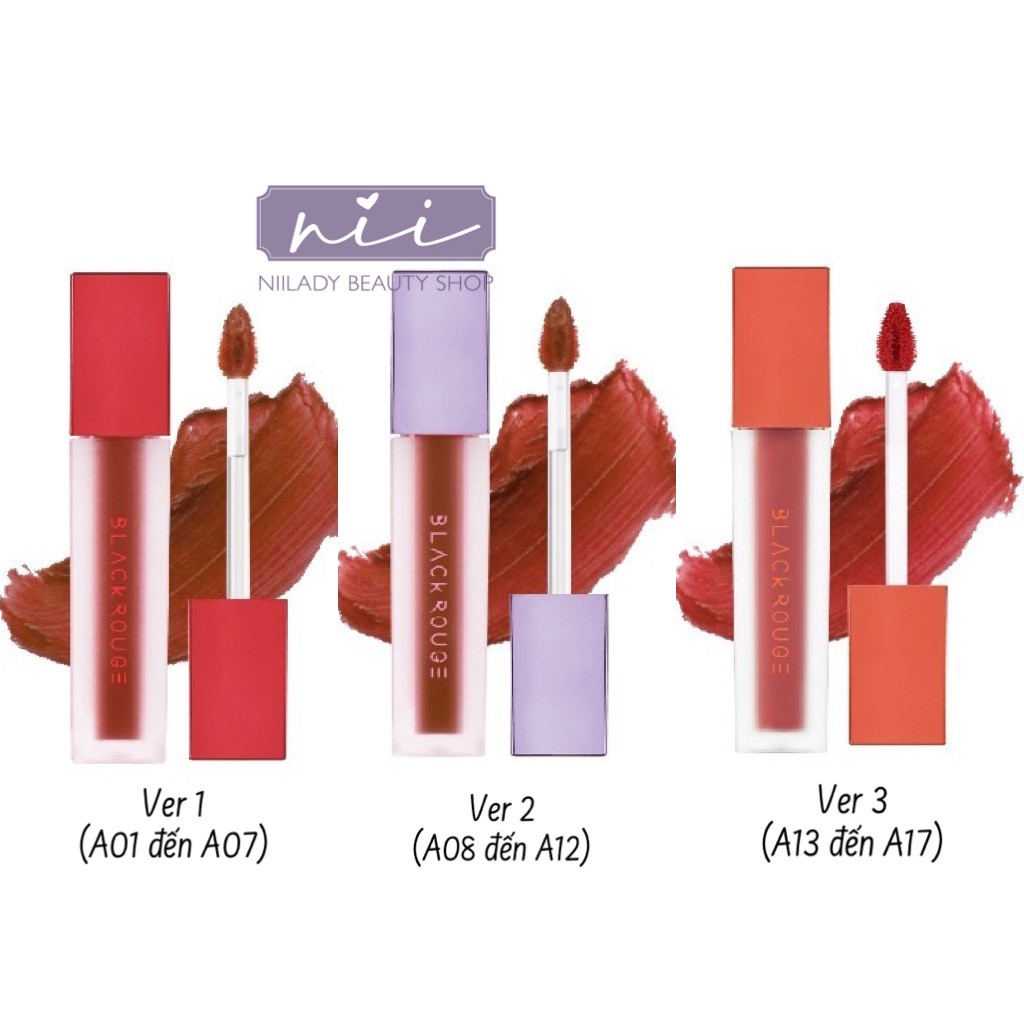(A01 đến A17) Son Black Rouge Air-Fit Velvet Tint