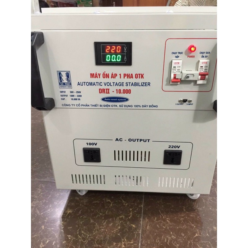 Máy ổn áp 10kva dải 50v-250v