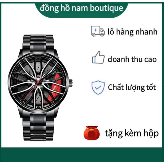Đồng hồ thể thao nam Dây thép kim loại Quartz chất lượng cao dành cho sinh viên thể thao Pin kinh doanh