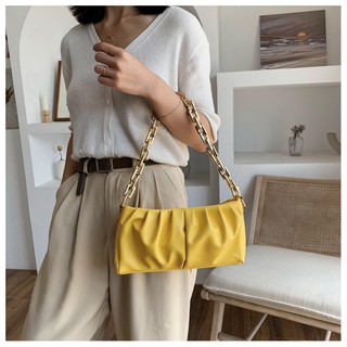 Túi đeo chéo mini chất liệu da cao cấp có dây đeo mắc xích t cho nữ