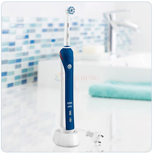 Bàn chải điện Oral-B Pro 2 2000S Sensi Ultrathin - Hàng nhập khẩu