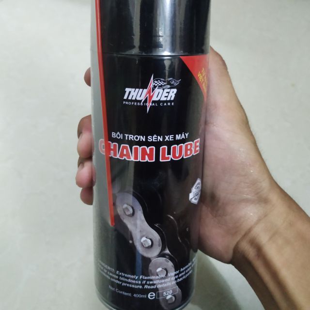 Bôi trơn sên (dưỡng sên) Thunder Chain Lube 400ml