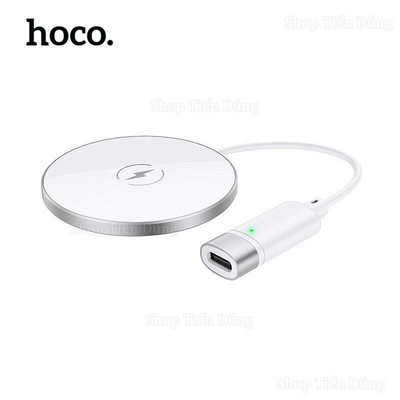 Đế Sạc Không Dây Hoco CW31 Hỗ Trợ Sạc Nhanh 15W Có Chân Sạc Type-C Nhỏ Gọn Chính Hãng