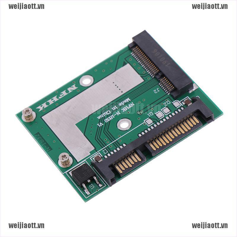 Bộ chuyển đổi thẻ từ mSATA SSD sang 2.5" SATA 6.0gps cho bảng mạch mô-đun mini pcie ssd