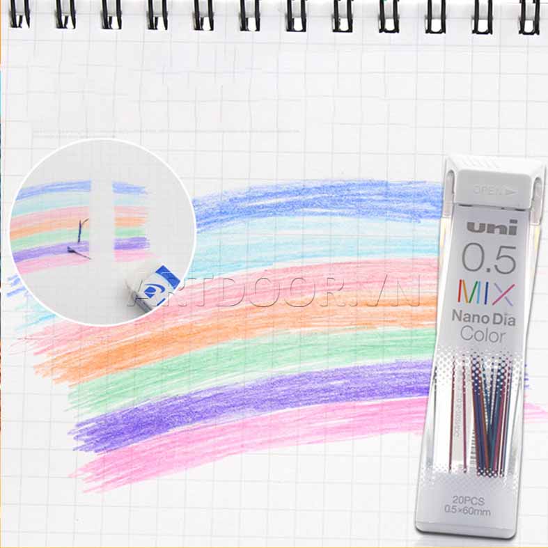 [ARTDOOR] Ruột ngòi chì bấm nhiều Màu UNI Color (05/07)