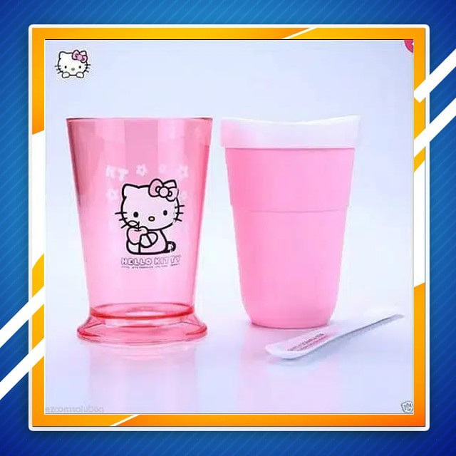 Bình Lắc Pha Chế Hình Mèo Hello Kitty Dễ Thương Lx138 Zoku Slush