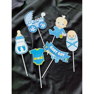 Set cắm em bé xe nôi bình bú phụ kiện trang trí baby