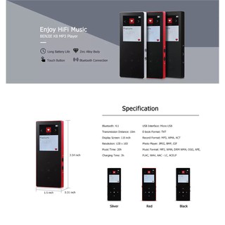 Máy nghe nhạc bluetooth Benjie K8