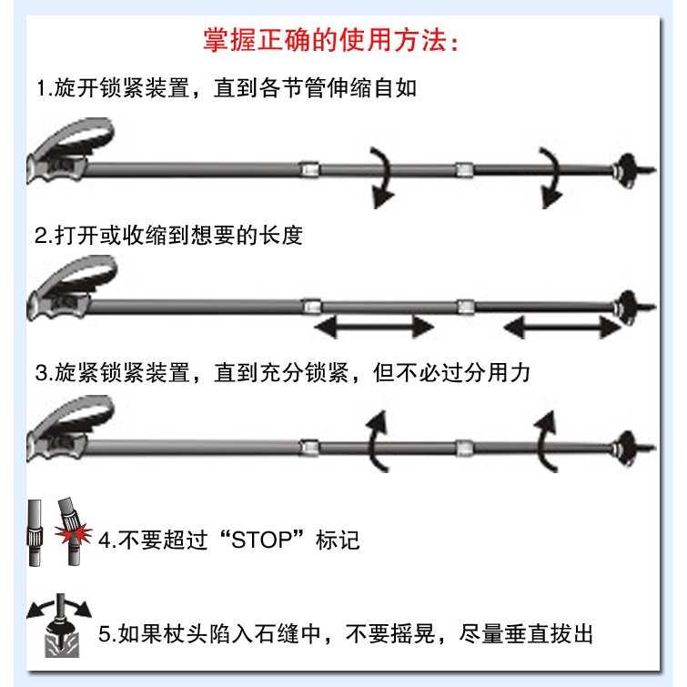 Gậy Đi Bộ Bằng Hợp Kim Nhôm Chống Sốc Cleye