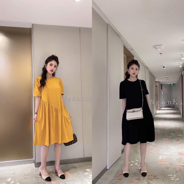 Váy bầu cotton mã A09