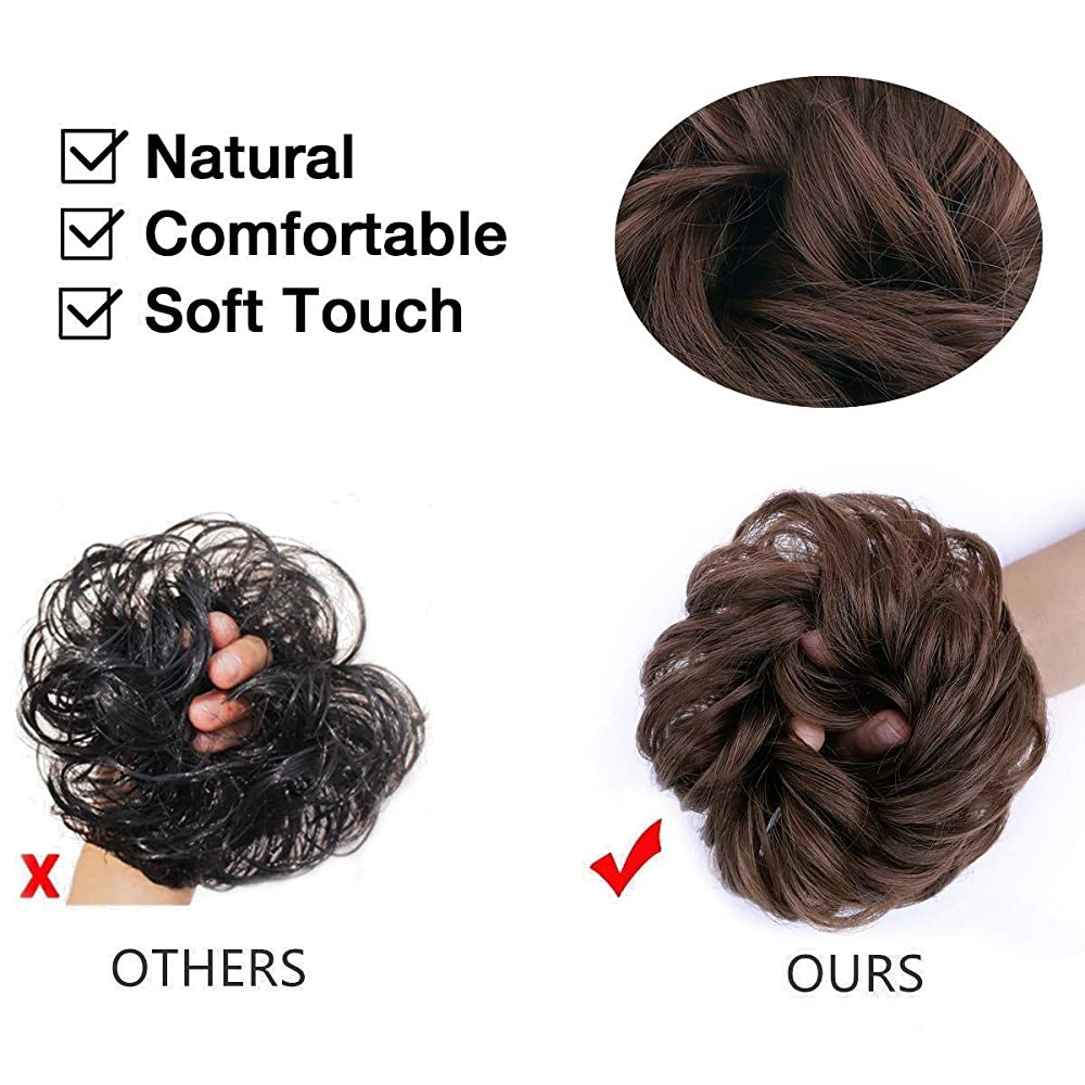 Dây Buộc Tóc Co Giãn Hình Bánh Donut Xinh Xắn