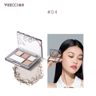  Bảng Phấn Mắt Veecci Năm Màu Sắc Tông Lì   Hiệu Ứng Ngọc Trai Lâu Trôi 