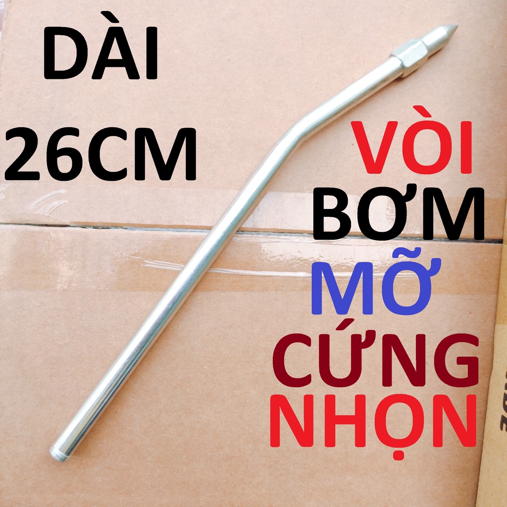 Vòi bơm mỡ cứng/ mềm các loại, dễ dàng luồn góc