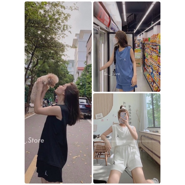 [FREESHIP] Bộ tanktop from rộng Unisex💕nam nữ mặc được(đủ màu) | BigBuy360 - bigbuy360.vn