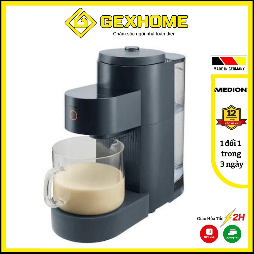 Máy làm sữa hạt MEDION MD11200 đa năng - Xay cực mịn không cần lọc. Tự động vệ sinh [Hàng Đức]