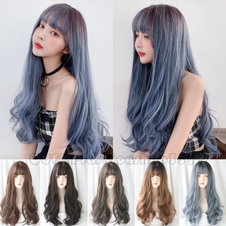 Bộ tóc giả dài 68cm màu sắc tự nhiên cá tính cho nữ