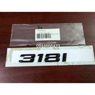 Chữ 318i , số 318i bmw , tem 318i , logo 318i đen