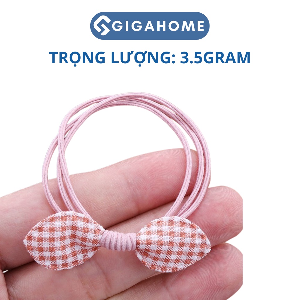 Dây Thun Cột Tóc Nữ 1k GIGAHOME Phối Nơ Hàn Quốc Dễ Thương, Giao Ngẫu Nhiên 1072