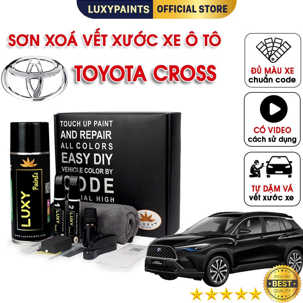 Sơn xóa vết xước xe ô tô Toyota Cross LUXYPAINTS, màu chuẩn theo Code dễ sử dụng độ bền cao - LP01TOCR