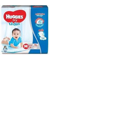 Bỉm - Tã dán Huggies size M 76 miếng