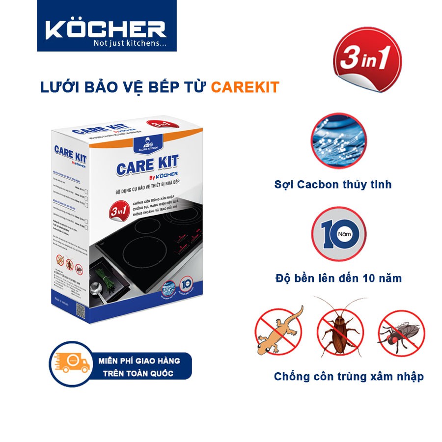 Bảo vệ mạch bếp điện từ, bếp hồng ngoại, máy rửa bát - Chống côn trùng, thạch sùng sâm nhập