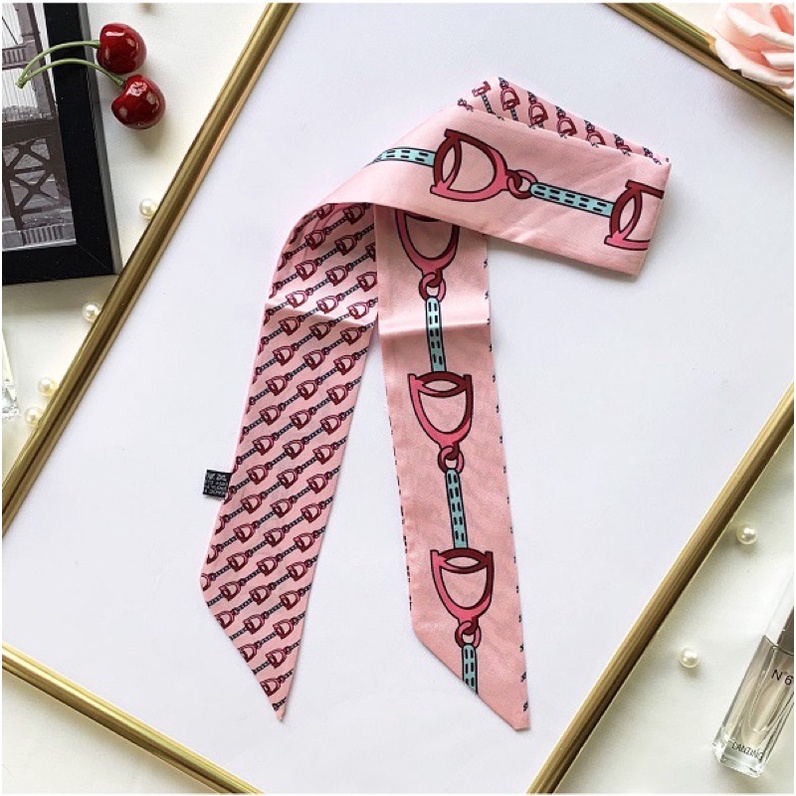 Khăn quấn túi xách màu hồng - Maben