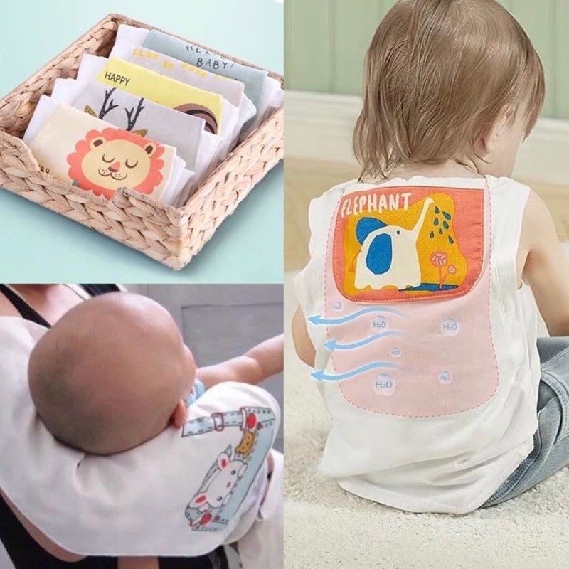 Khăn Thấm Mồ Hôi Lưng / Tránh Cảm Lạnh Cho Bé