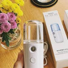 COMBO Máy Xông Hơi Mặt  phun sương NaNo Mini Cầm Tay Hỗ Trợ Dưỡng Da Cấp Nước Tối Đa sạc pin - Loại tốt