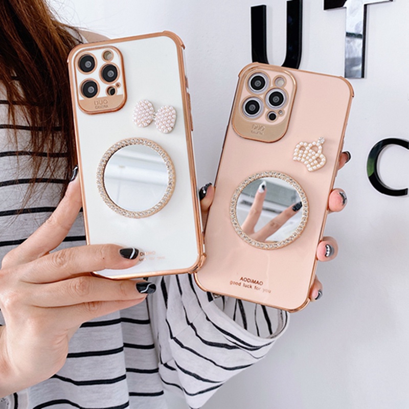Ốp Điện Thoại Mặt Gương Hình Vương Miện Cho Iphone 12 Mini 12 Pro 12 Promax 11 Pro Max X Xr 7 8 Plus Xs Max | BigBuy360 - bigbuy360.vn