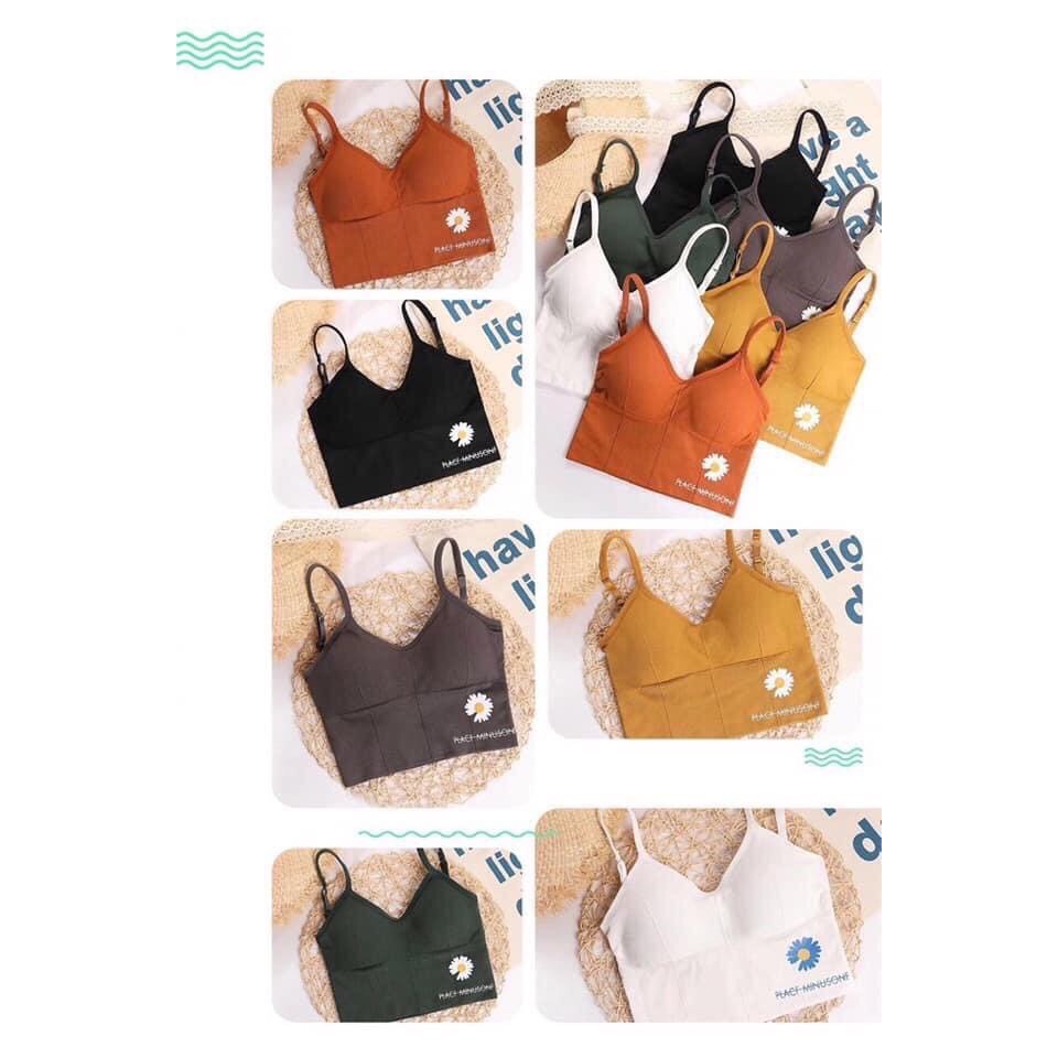 Áo Bra Thêu Hoa Cúc_Xưởng May Quang Anh