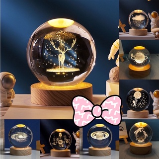 Đèn Ngủ 3D Quả Cầu Pha Lê Phát Sáng,Quà Tặng Sinh Nhật,Quà Lưu Niệm
