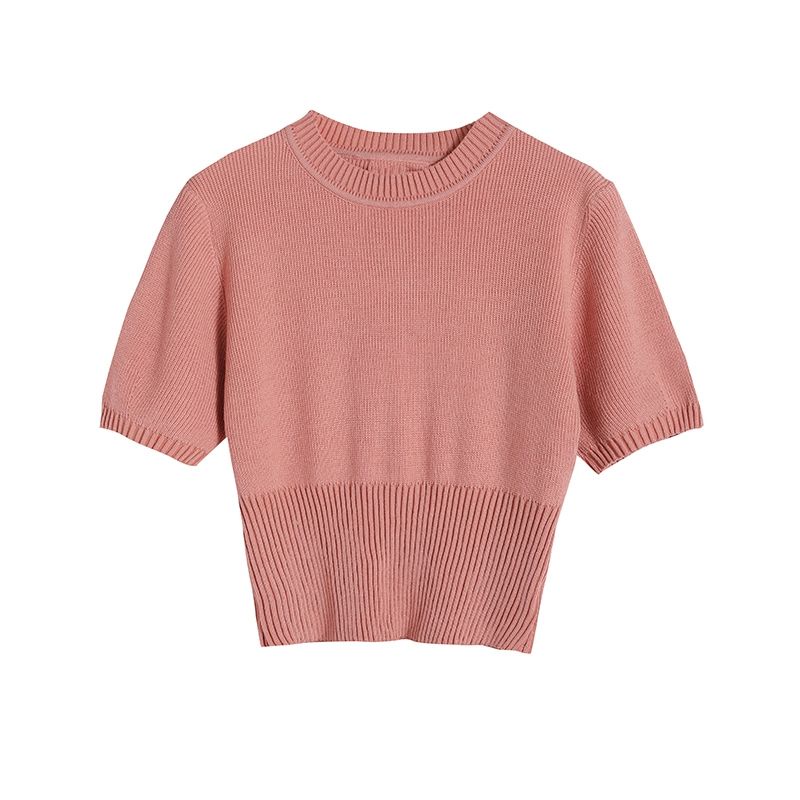 ÁO LEN MỎNG TAY NGẮN FORM CROPTOP HÀNG QUẢNG CHÂU